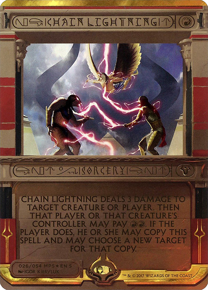 Chain Lightning [Amonkhet Invocations] | KingTCG.ca