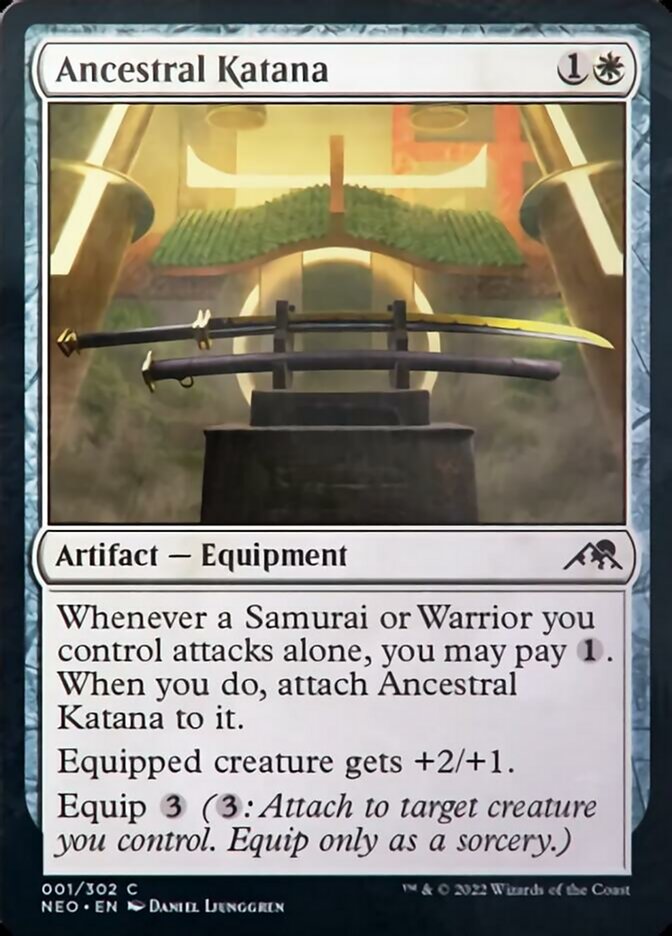 Ancestral Katana [Kamigawa: Neon Dynasty] | KingTCG.ca