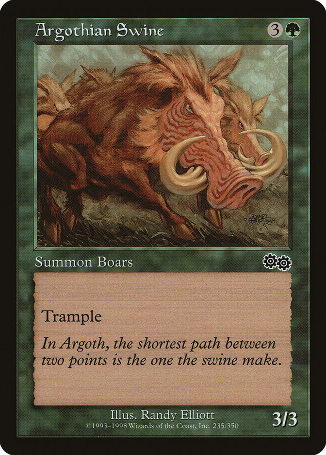 Argothian Swine [Urza's Saga] | KingTCG.ca