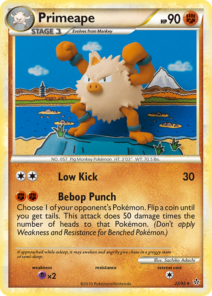 Primeape (22/95) [HeartGold & SoulSilver: Unleashed] | KingTCG.ca