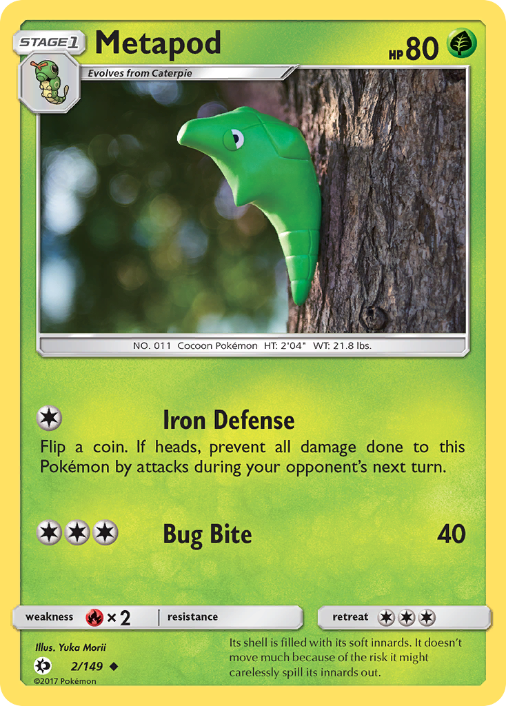 Metapod (2/149) [Sun & Moon: Base Set] | KingTCG.ca