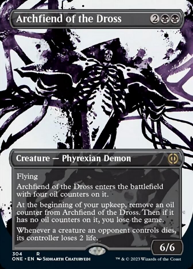 Archfiend of the Dross (Borderless Ichor) [Phyrexia: All Will Be One] | KingTCG.ca