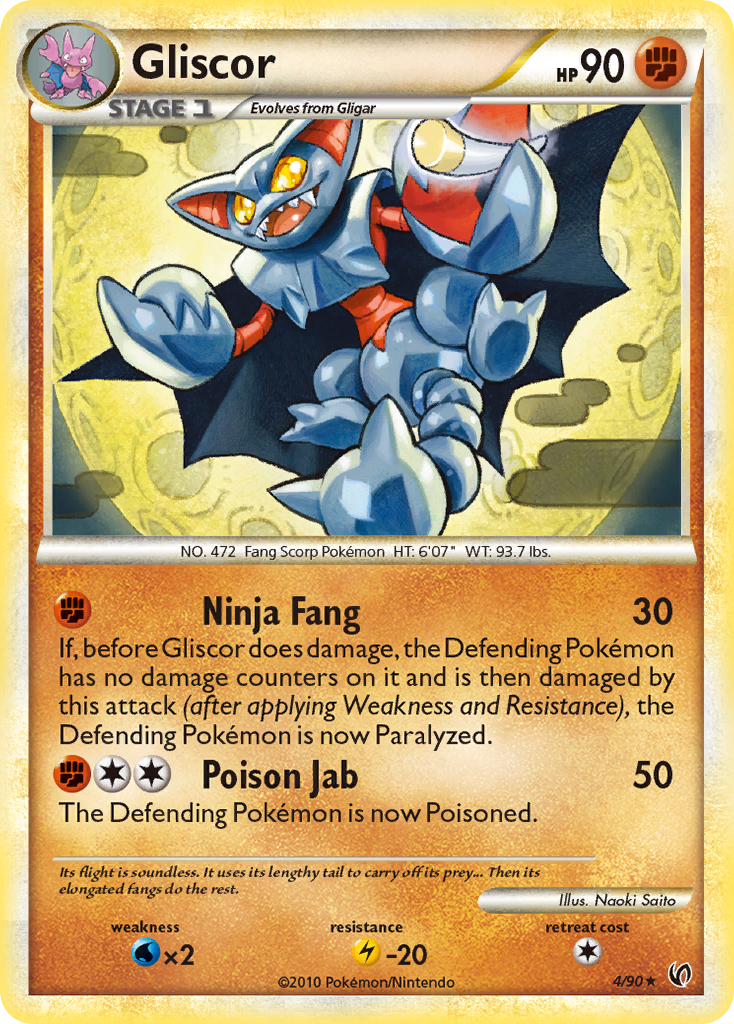 Gliscor (4/90) [HeartGold & SoulSilver: Undaunted] | KingTCG.ca