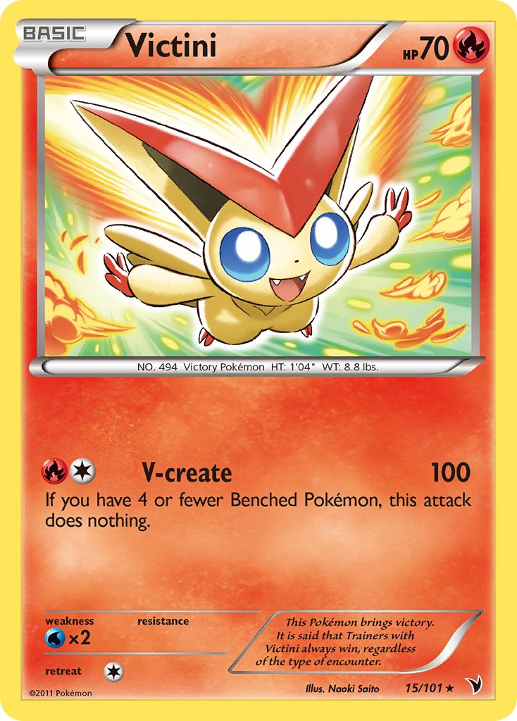 Victini (15/101) (Theme Deck Exclusive) [Black & White: Noble Victories] | KingTCG.ca