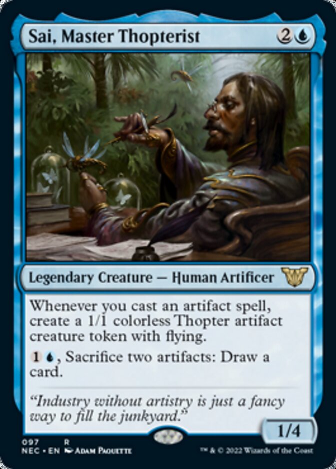 Sai, Master Thopterist [Kamigawa: Neon Dynasty Commander] | KingTCG.ca