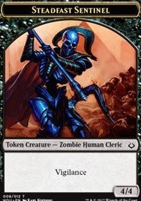 Steadfast Sentinel // Zombie Double-sided Token [Hour of Devastation Tokens] | KingTCG.ca