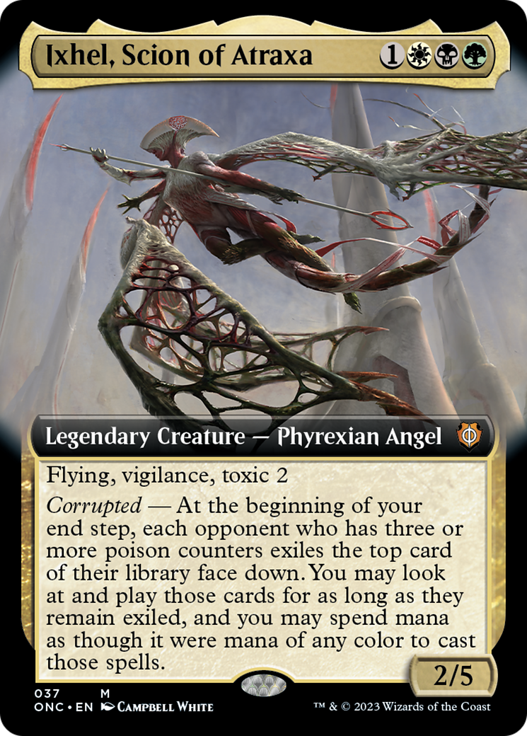 Ixhel, Scion of Atraxa (Extended Art) [Phyrexia: All Will Be One Commander] | KingTCG.ca