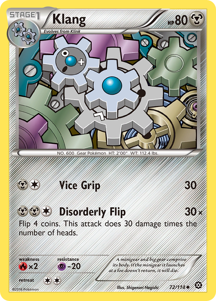 Klang (72/114) [XY: Steam Siege] | KingTCG.ca