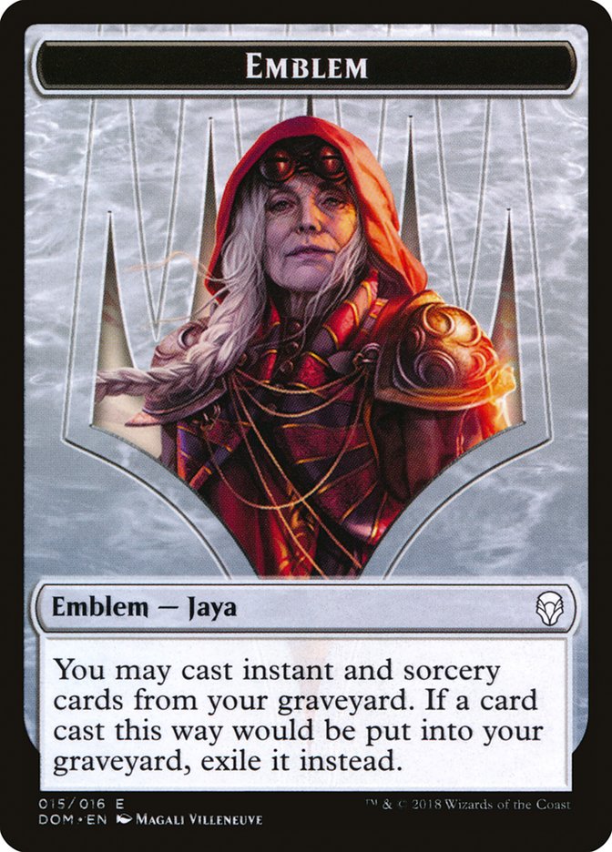 Emblem - Jaya Ballard [Dominaria Tokens] | KingTCG.ca