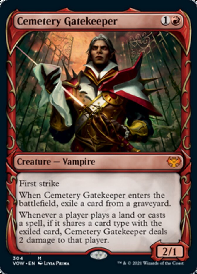 Cemetery Gatekeeper (Showcase Fang Frame) [Innistrad: Crimson Vow] | KingTCG.ca