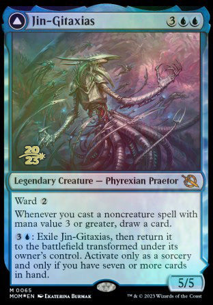 Jin-Gitaxias // The Great Synthesis [March of the Machine Prerelease Promos] | KingTCG.ca