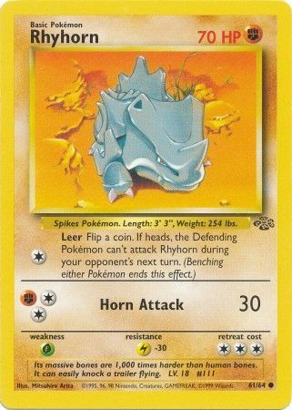 Rhyhorn (61/64) [Jungle] | KingTCG.ca