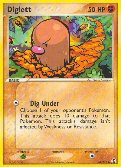 Diglett (61/112) [EX: FireRed & LeafGreen] | KingTCG.ca