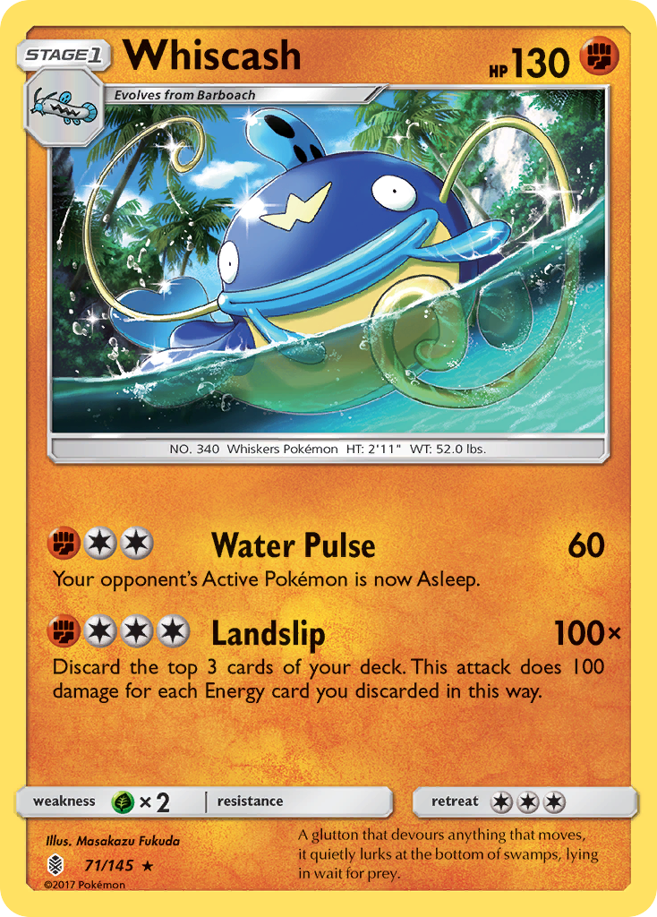 Whiscash (71/145) [Sun & Moon: Guardians Rising] | KingTCG.ca