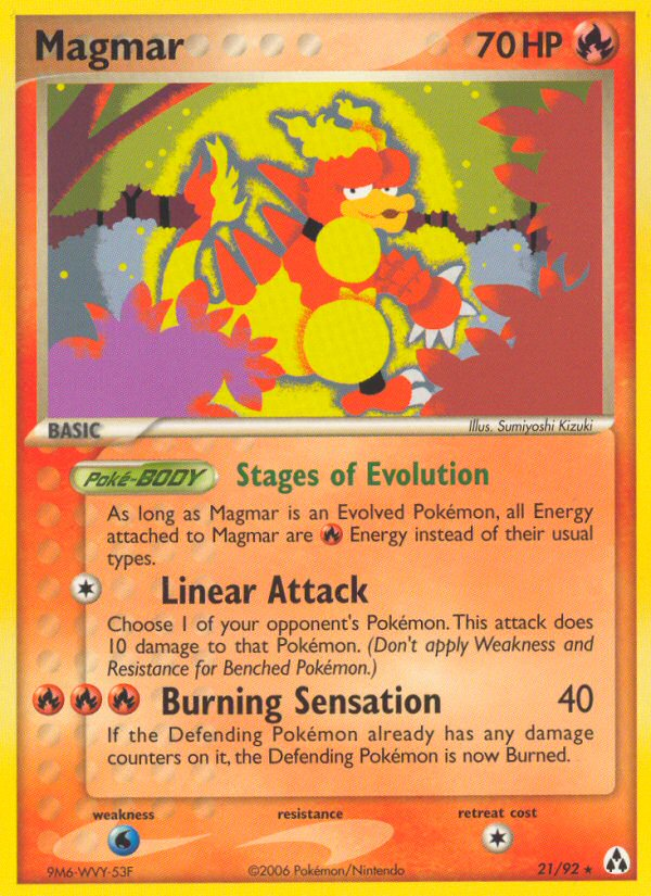 Magmar (21/92) [EX: Legend Maker] | KingTCG.ca