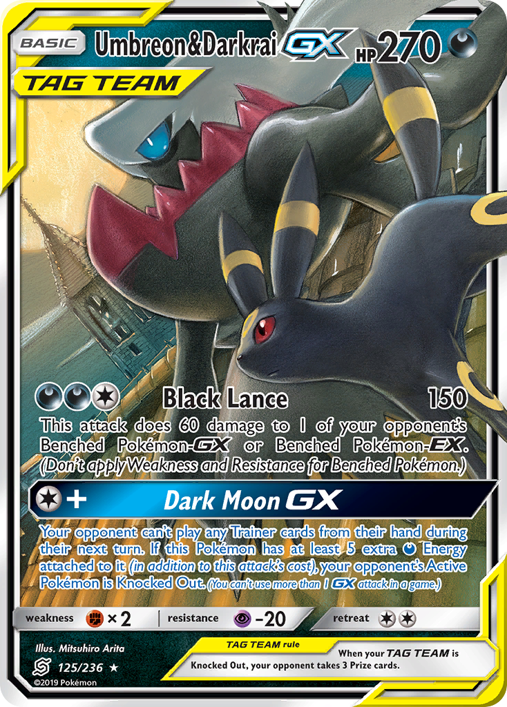 Umbreon & Darkrai GX (125/236) [Sun & Moon: Unified Minds] | KingTCG.ca