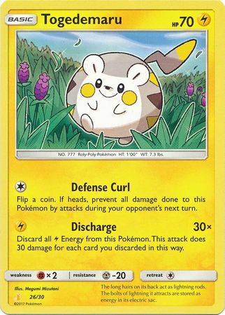 Togedemaru (26/30) [Sun & Moon: Trainer Kit - Lycanroc & Alolan Raichu] | KingTCG.ca