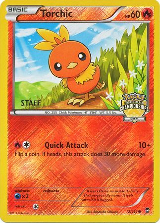 Torchic (12/111) (City Championship Promo Staff) [XY: Furious Fists] | KingTCG.ca