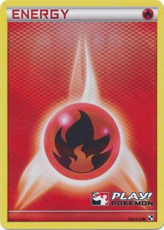 Fire Energy (106/114) (Play Pokemon Promo) [Black & White: Base Set] | KingTCG.ca