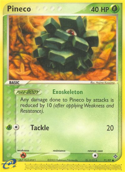 Pineco (71/97) [EX: Dragon] | KingTCG.ca