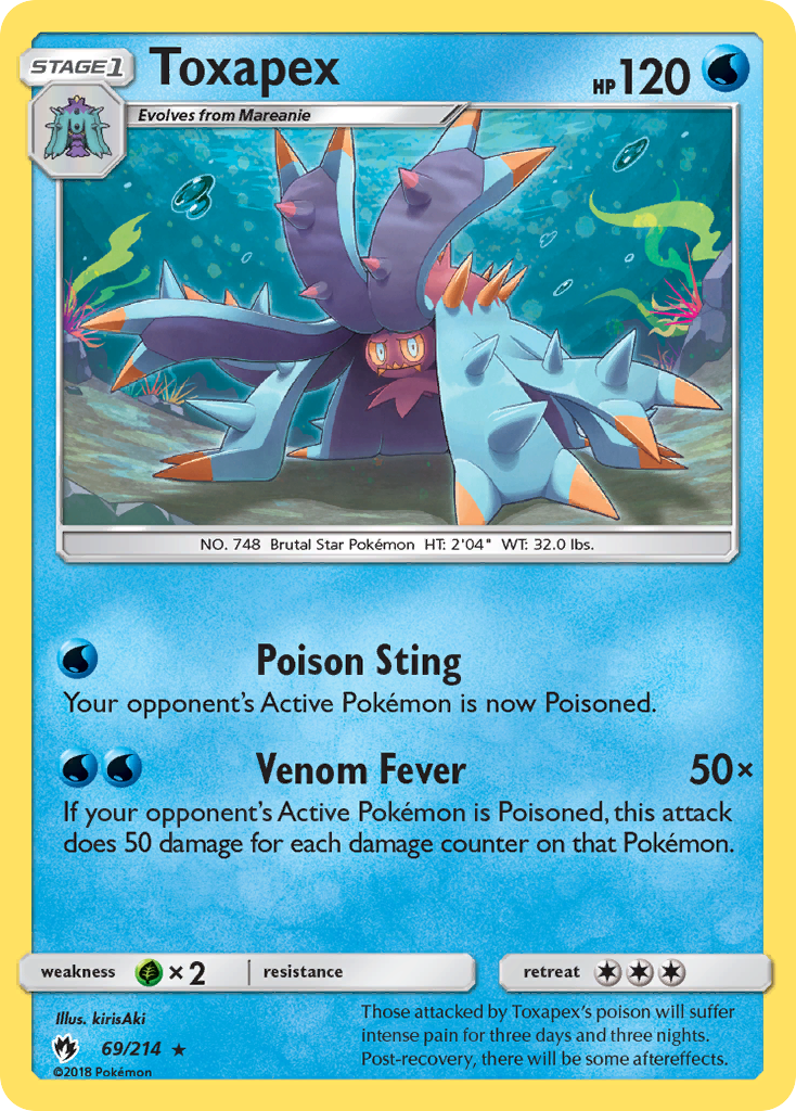 Toxapex (69/214) [Sun & Moon: Lost Thunder] | KingTCG.ca