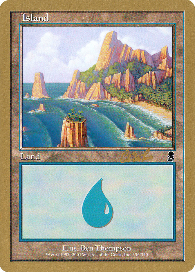 Island (cr336) (Carlos Romao) [World Championship Decks 2002] | KingTCG.ca