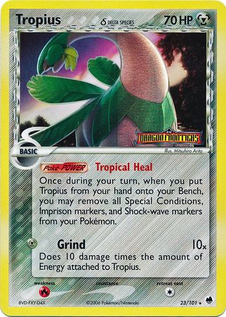 Tropius (23/101) (Delta Species) (Stamped) [EX: Dragon Frontiers] | KingTCG.ca