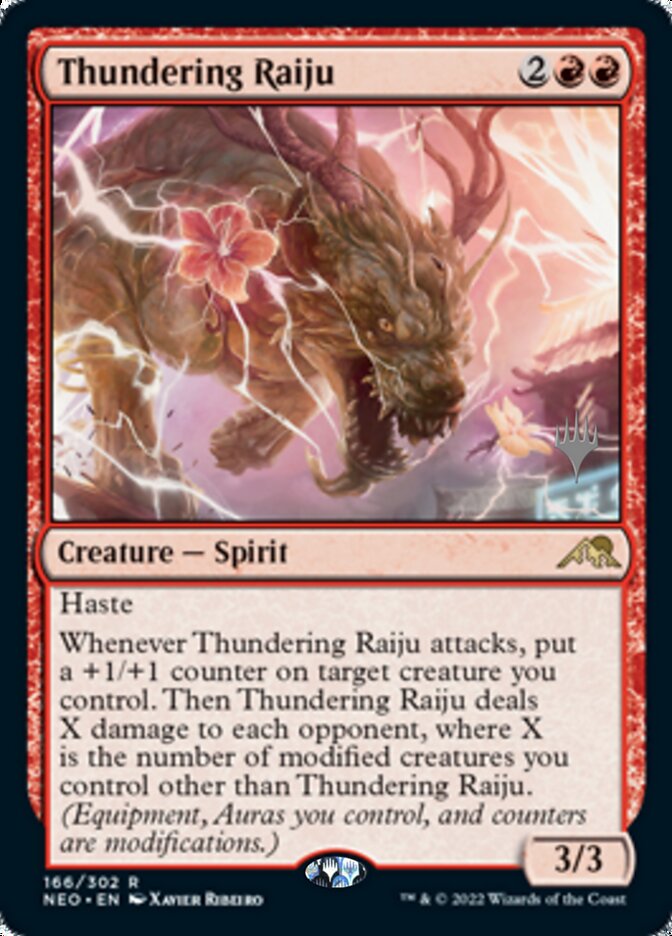 Thundering Raiju (Promo Pack) [Kamigawa: Neon Dynasty Promos] | KingTCG.ca