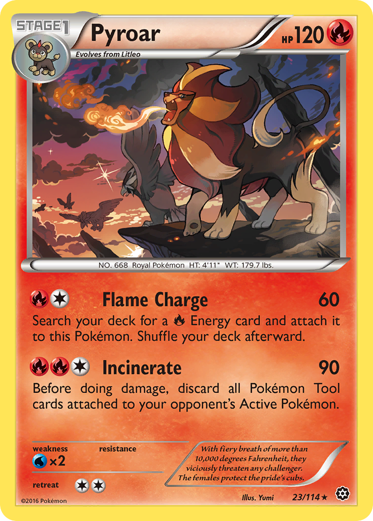 Pyroar (23/114) [XY: Steam Siege] | KingTCG.ca