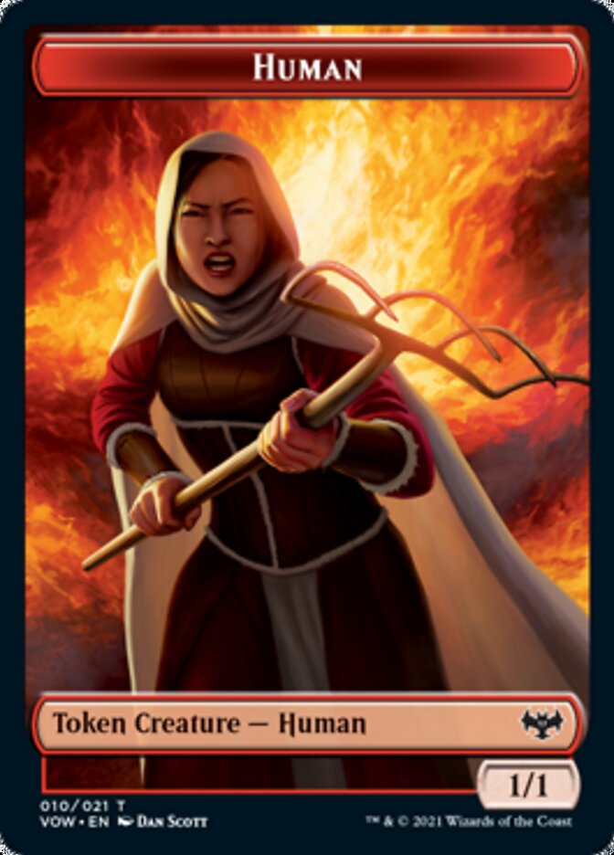 Insect // Human (010) Double-sided Token [Innistrad: Crimson Vow Tokens] | KingTCG.ca