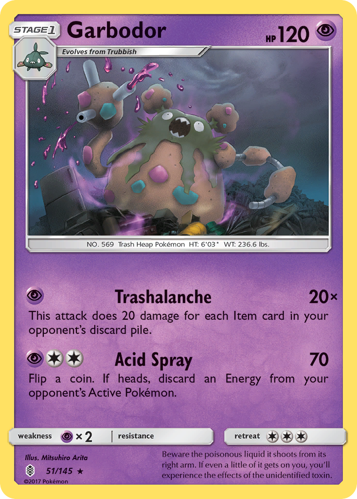 Garbodor (51/145) [Sun & Moon: Guardians Rising] | KingTCG.ca