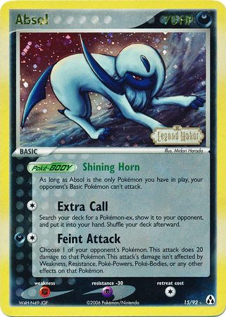 Absol (15/92) (Stamped) [EX: Legend Maker] | KingTCG.ca