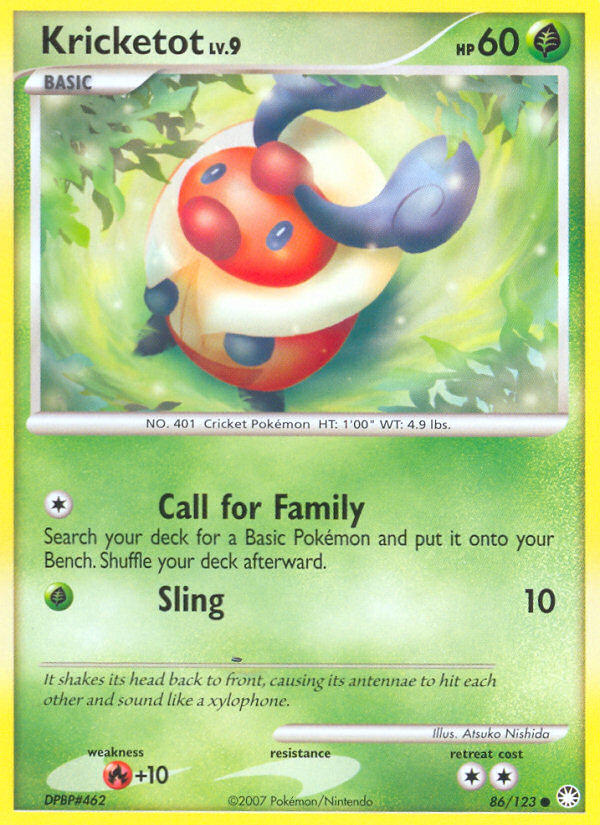 Kricketot (86/123) [Diamond & Pearl: Mysterious Treasures] | KingTCG.ca