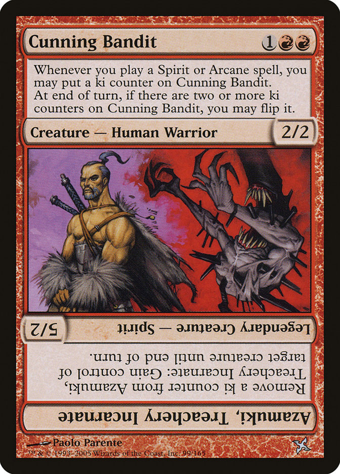 Cunning Bandit // Azamuki, Treachery Incarnate [Betrayers of Kamigawa] | KingTCG.ca