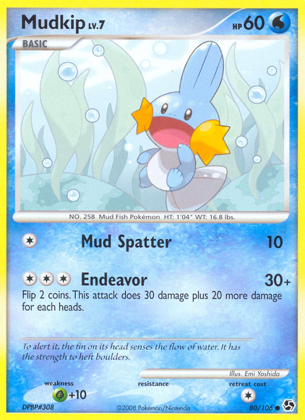 Mudkip (80/106) [Diamond & Pearl: Great Encounters] | KingTCG.ca