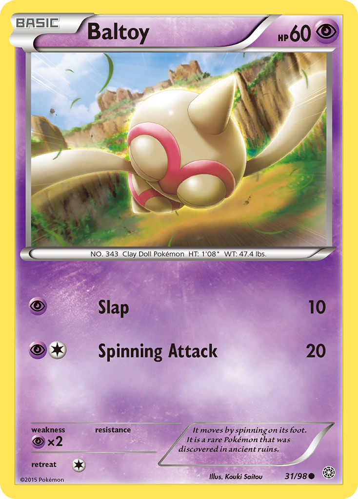 Baltoy (31/98) [XY: Ancient Origins] | KingTCG.ca