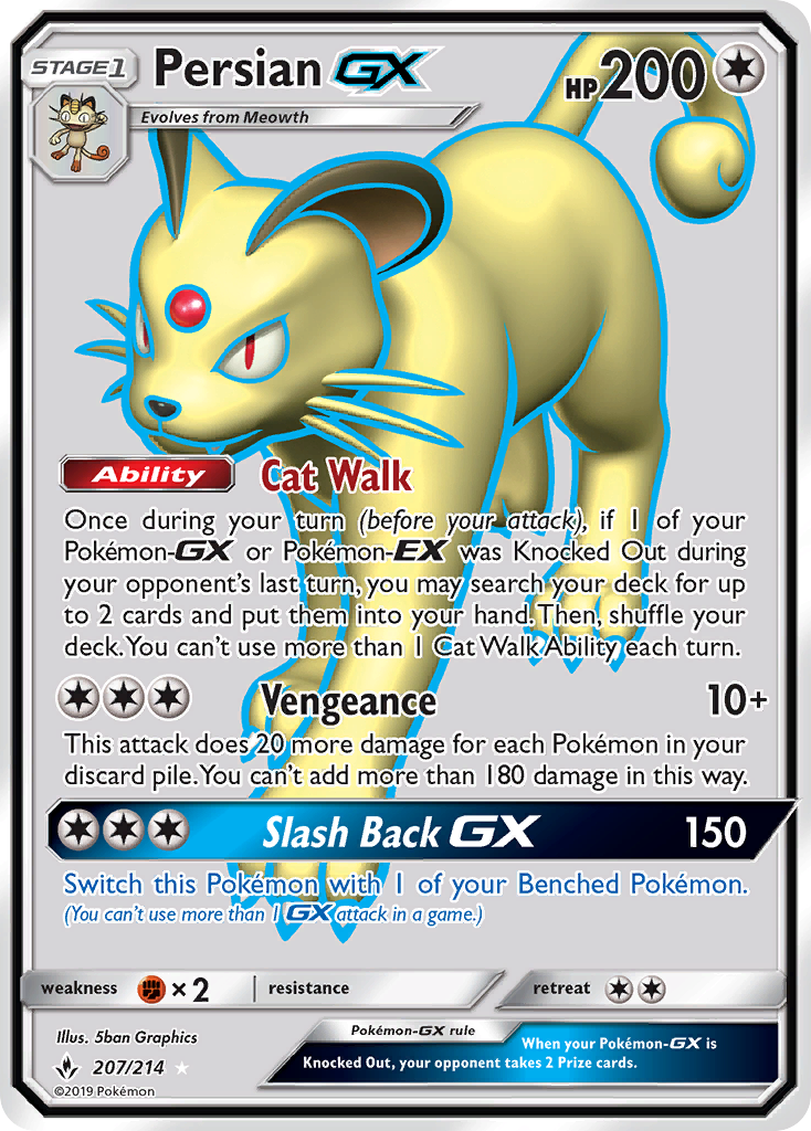 Persian GX (207/214) [Sun & Moon: Unbroken Bonds] | KingTCG.ca