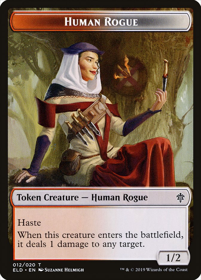 Human Rogue [Throne of Eldraine Tokens] | KingTCG.ca