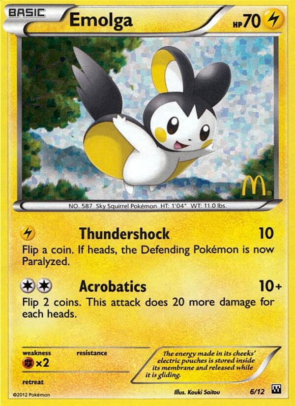 Emolga (6/12) [Mcdonald's Promos: 2012 Collection] | KingTCG.ca