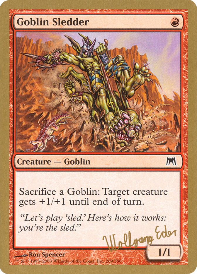 Goblin Sledder (Wolfgang Eder) [World Championship Decks 2003] | KingTCG.ca