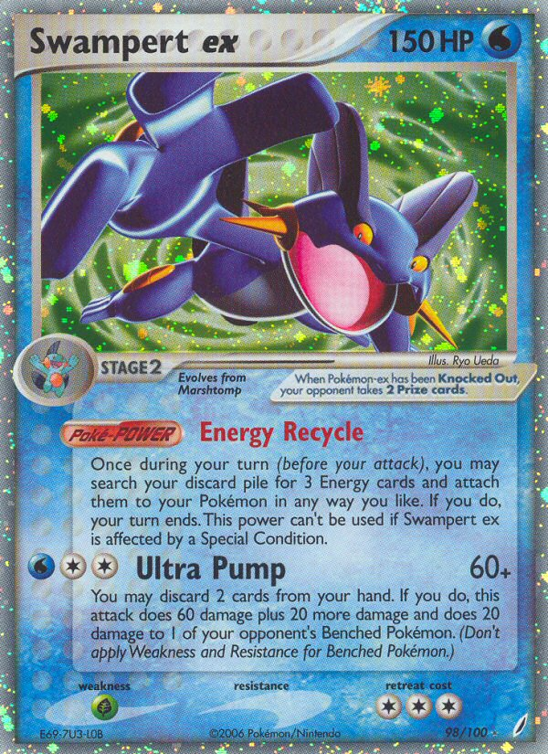 Swampert ex (98/100) [EX: Crystal Guardians] | KingTCG.ca