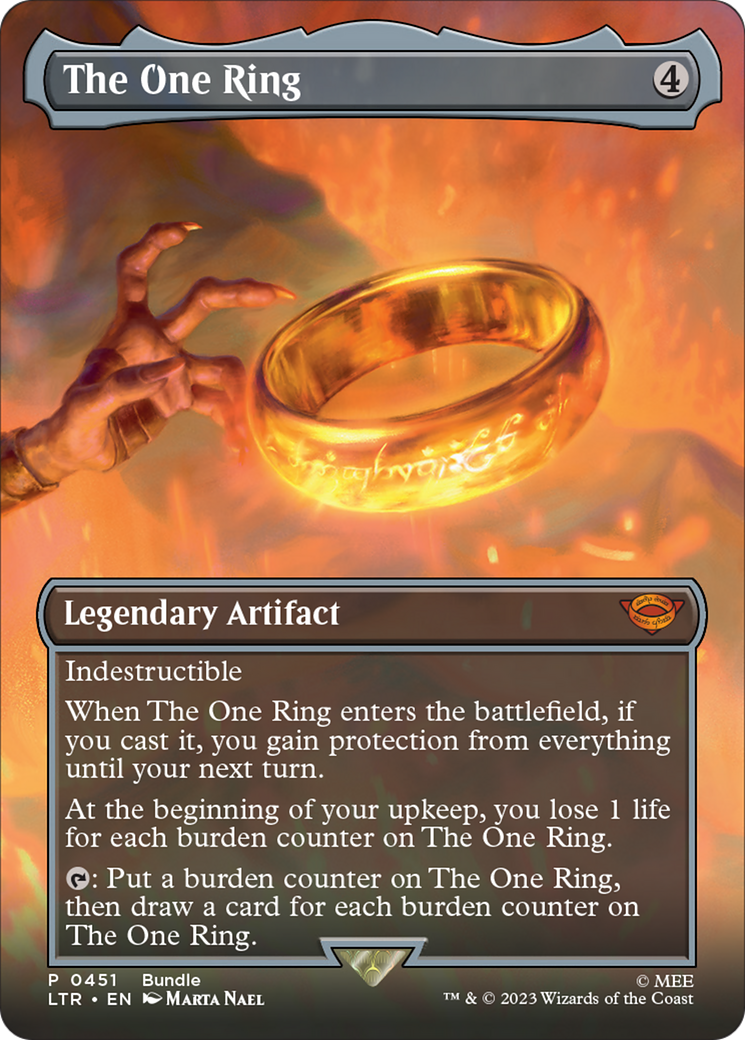 The One Ring (Borderless Alternate Art) [The Lord of the Rings: Tales of Middle-Earth] | KingTCG.ca