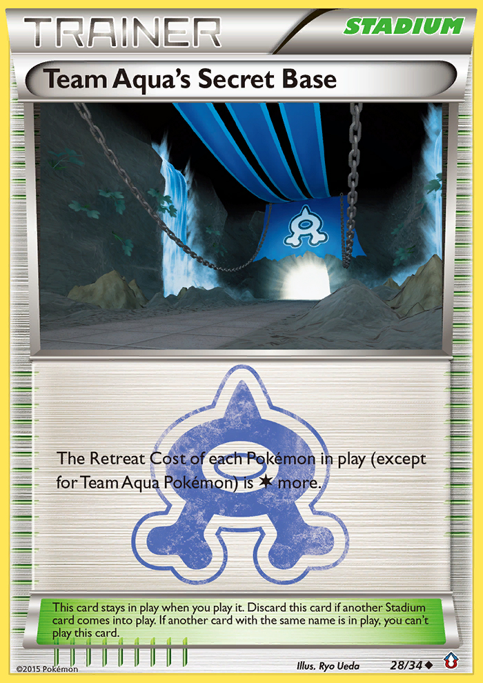 Team Aqua's Secret Base (28/34) [XY: Double Crisis] | KingTCG.ca