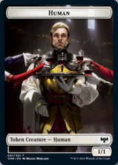 Human (001) // Boar Double-sided Token [Innistrad: Crimson Vow Tokens] | KingTCG.ca