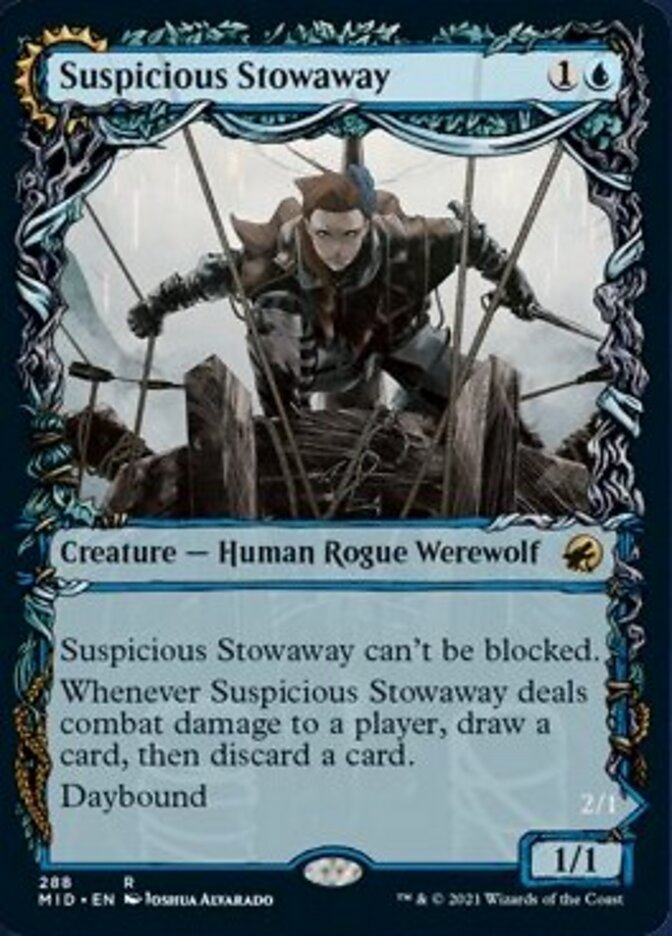 Suspicious Stowaway // Seafaring Werewolf (Showcase Equinox) [Innistrad: Midnight Hunt] | KingTCG.ca