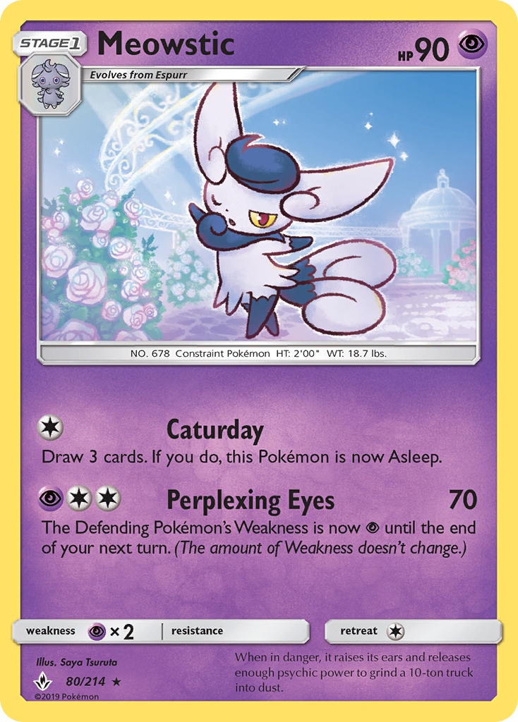 Meowstic (80/214) [Sun & Moon: Unbroken Bonds] | KingTCG.ca