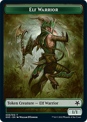 Bird Illusion // Elf Warrior Double-Sided Token [Game Night: Free-for-All Tokens] | KingTCG.ca