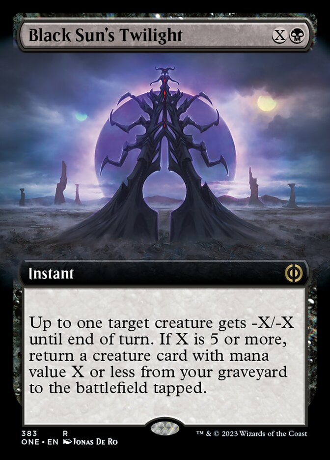 Black Sun's Twilight (Extended Art) [Phyrexia: All Will Be One] | KingTCG.ca