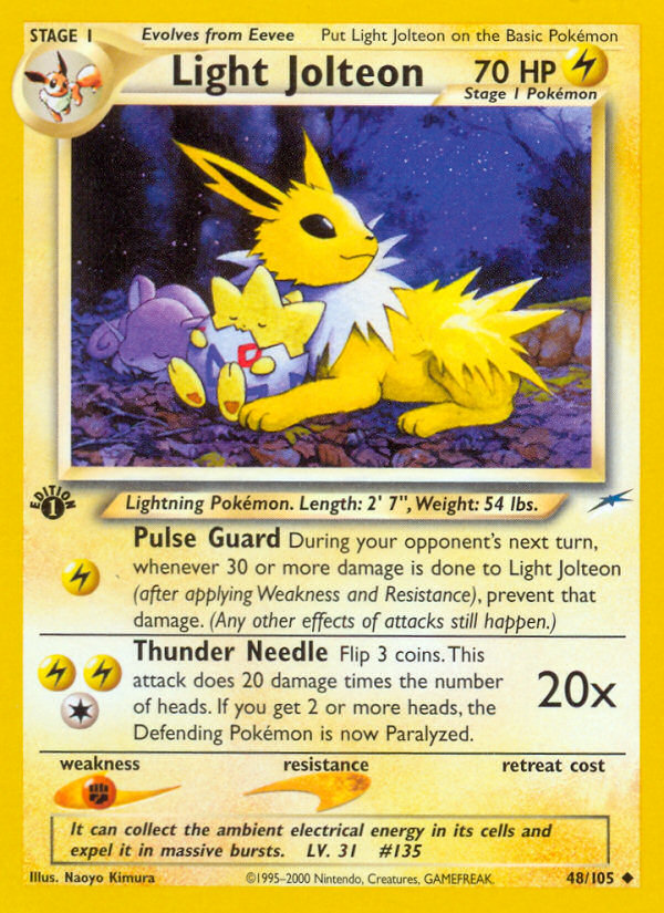 Light Jolteon (48/105) [Neo Destiny 1st Edition] | KingTCG.ca