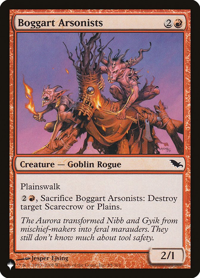 Boggart Arsonists [The List] | KingTCG.ca